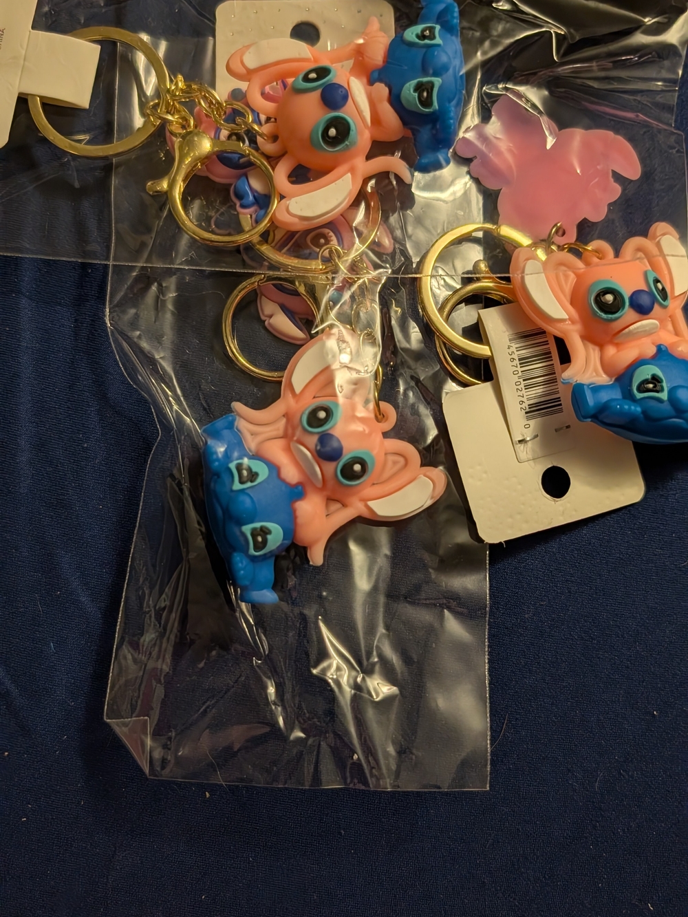 3 Cute Pink & Blue Puppy Keychain for Kids - Fun Bag Charm